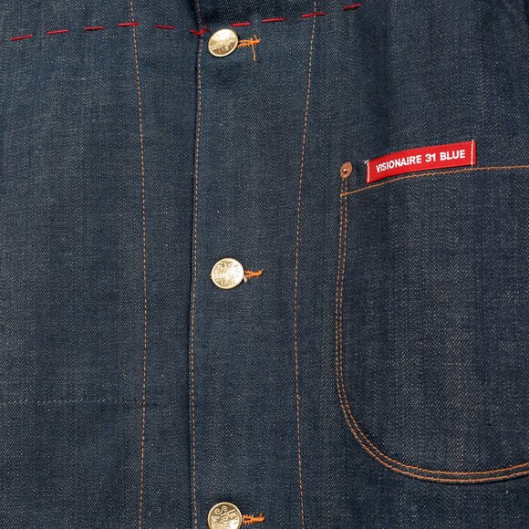 Levi's x Visionaire No. 31 Blue Limited Edition Denim One-Pocket Sack Coat - Picture 9 of 12
